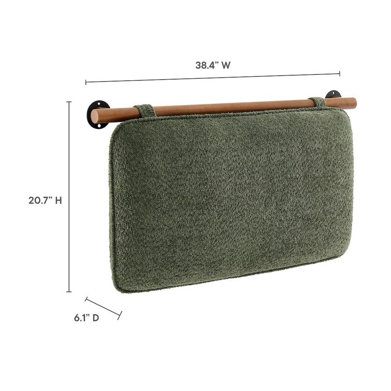 Anela Wall-Mounted Chenille Upholstered Twin Headboard image number 2
