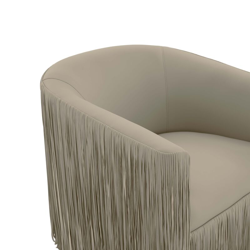 Shag Me Vegan Leather Swivel Chair image number 4