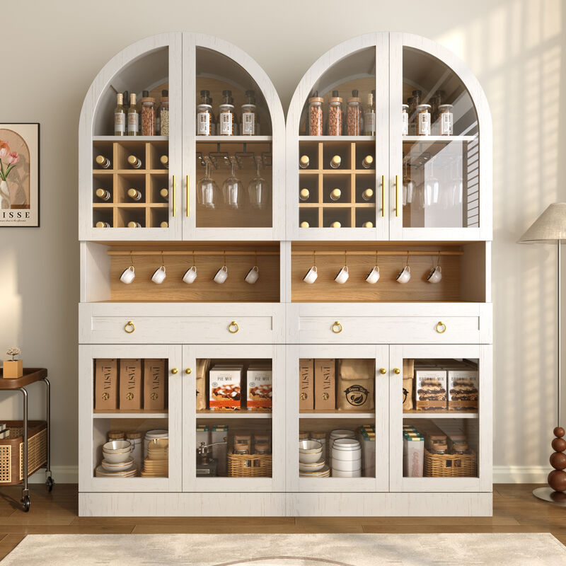 Bunnas Tall Arched Bar Cabinet image number 2