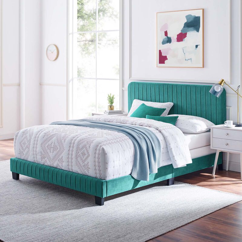 Modway - Celine Channel Tufted Performance Velvet King Bed image number 1