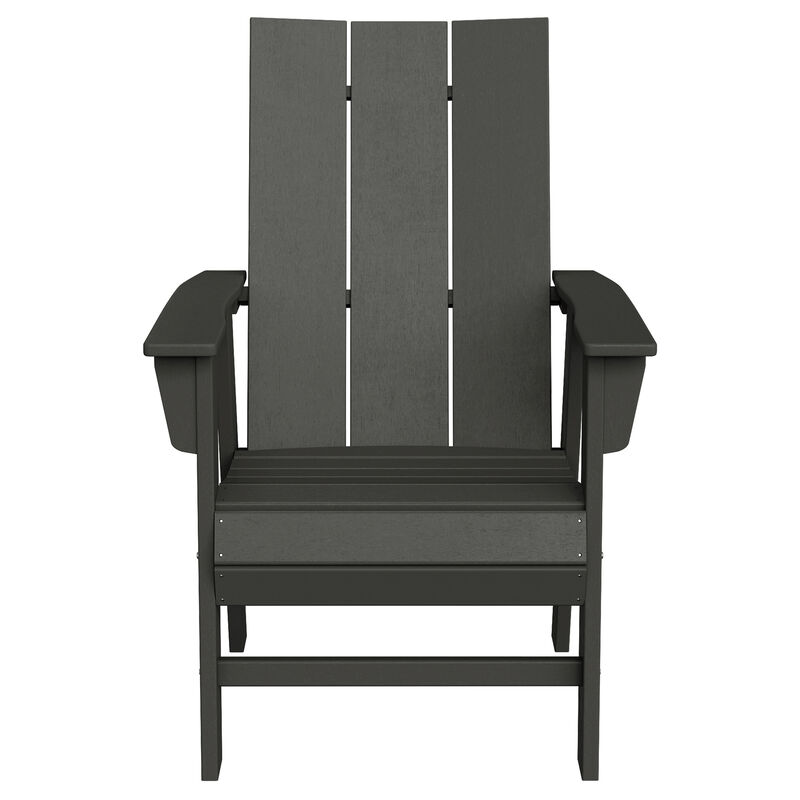 WestinTrends Outdoor Patio HDPE Plastic Modern Adirondack Dining Chair