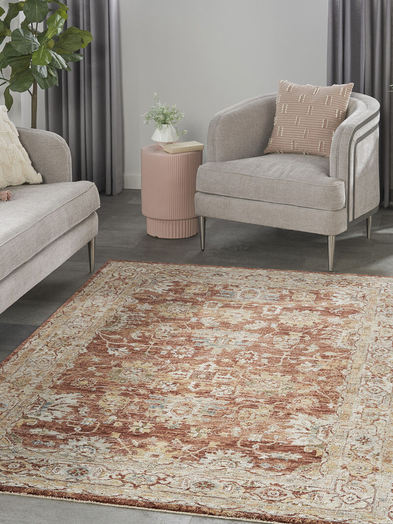 Sahar SHR02 Rust 3'11" x 5'11" Rug