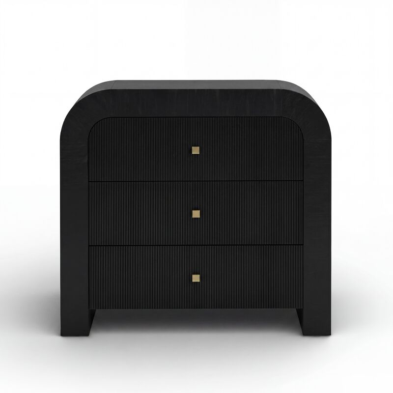 Hump Natural Arched 3-Drawer Chest image number 0