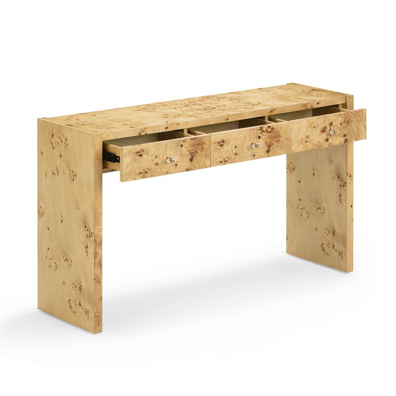Brandyss Burl Console Table