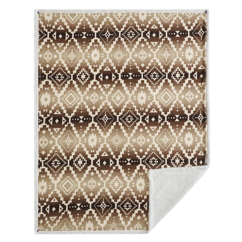 Chalet Aztec Campfire Sherpa Throw image number 0