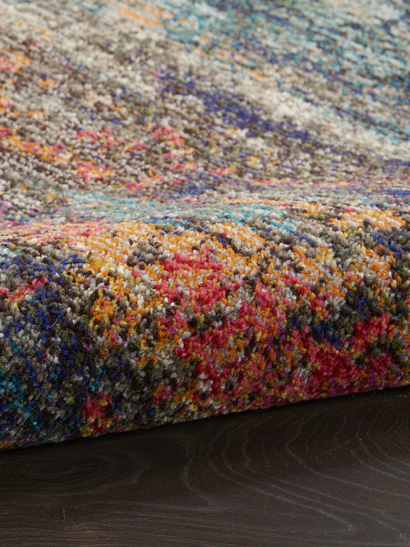 Celestial CES15 Multicolor 5'3" x Round Rug