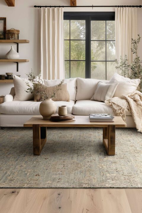 Sundar Charu Gray 6' x 9' Rug