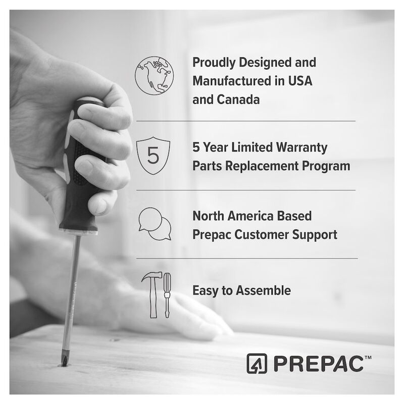 Prepac Dresser, White Dresser for Bedroom, Chest of Drawers with 6 Drawers