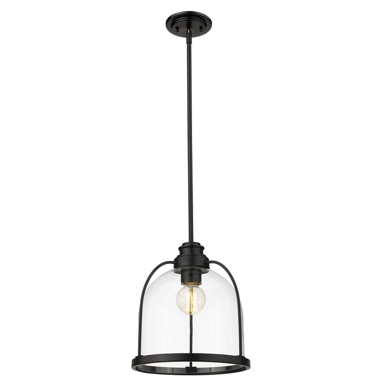 Hivvago Stanton 1-Light Matte Black Pendant