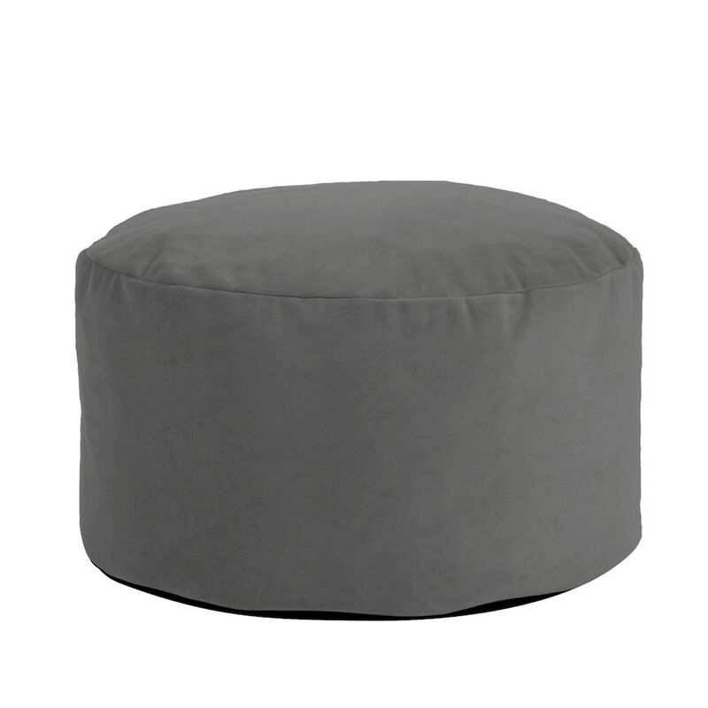 Howard Elliott Foot Pouf Bella Pewter image number 0