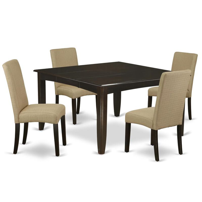 East West Furniture Dining Room Set Cappuccino