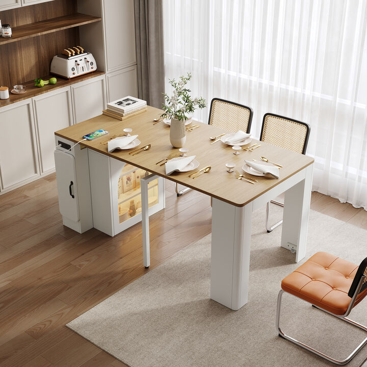 Merax Modern Extendable Dining Table: Versatile & Smart