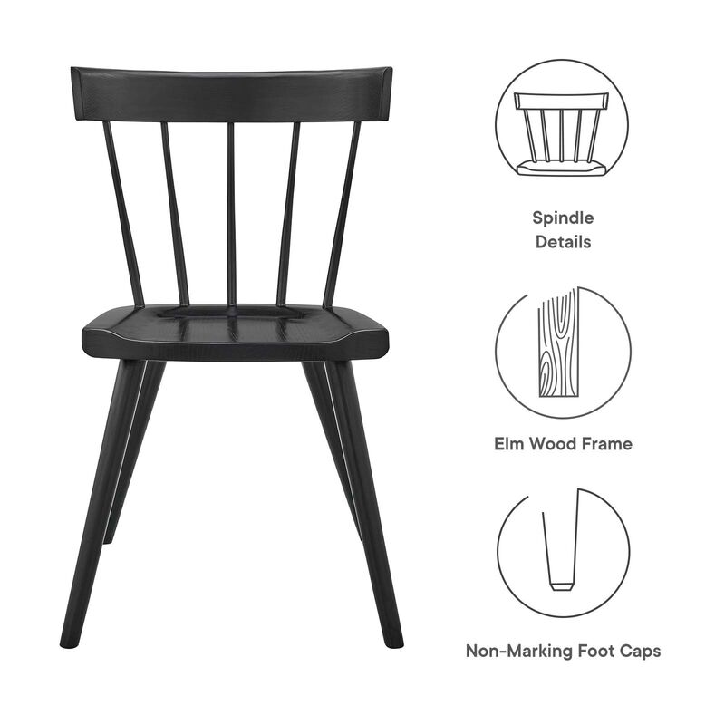 Sutter Wood Dining Side Chair Set of 2 image number 6
