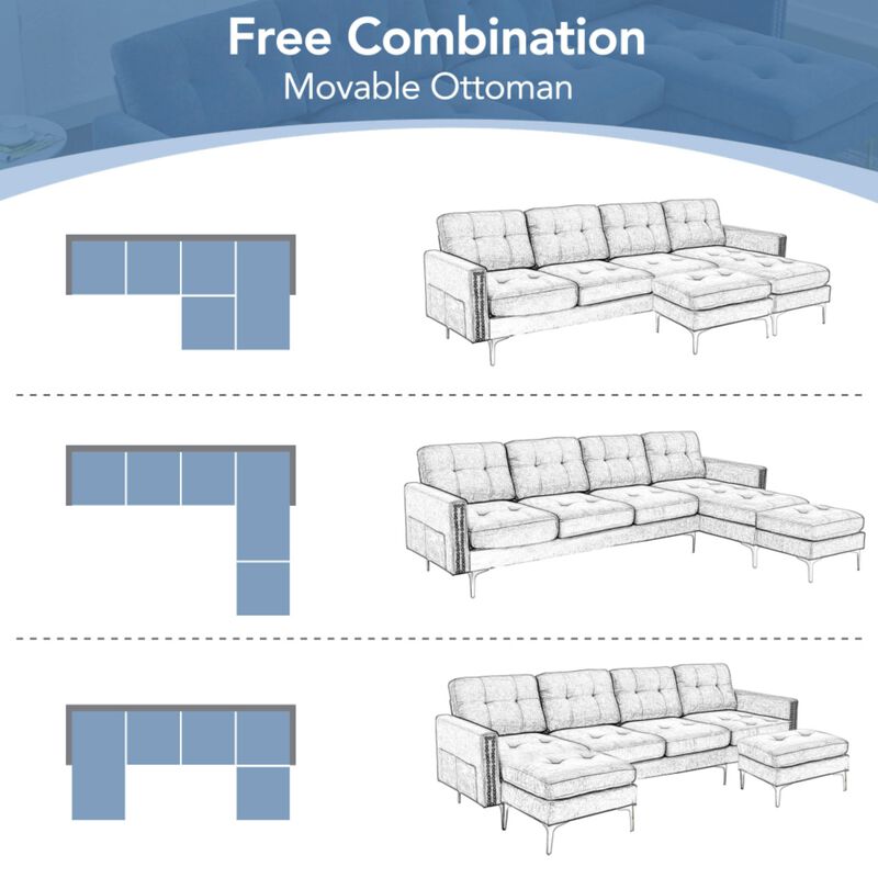 Celit U-Shape Sectional Sofa image number 6
