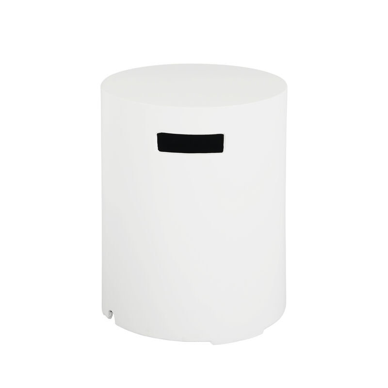 Christopher Knight Home Garrick Outdoor Round Lightweight Concrete Propane Tank Cover image number 0