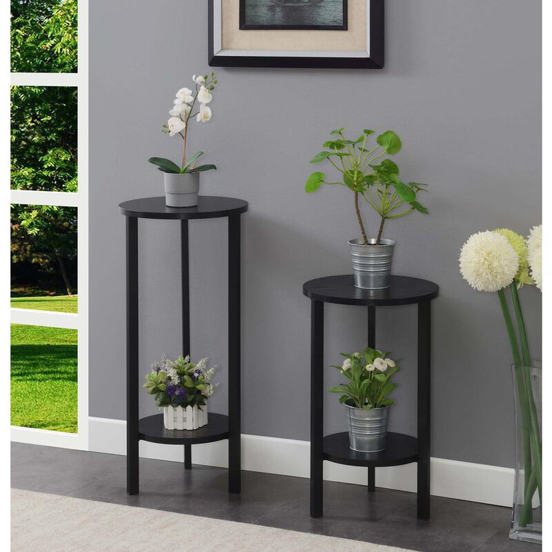 Convenience Concepts Graystone 24 inch 2 Tier Plant Stand