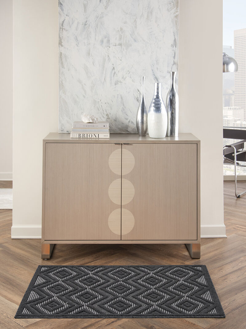 Versatile NRV01 Charcoal/Black 2' x 4' Rug image number 5