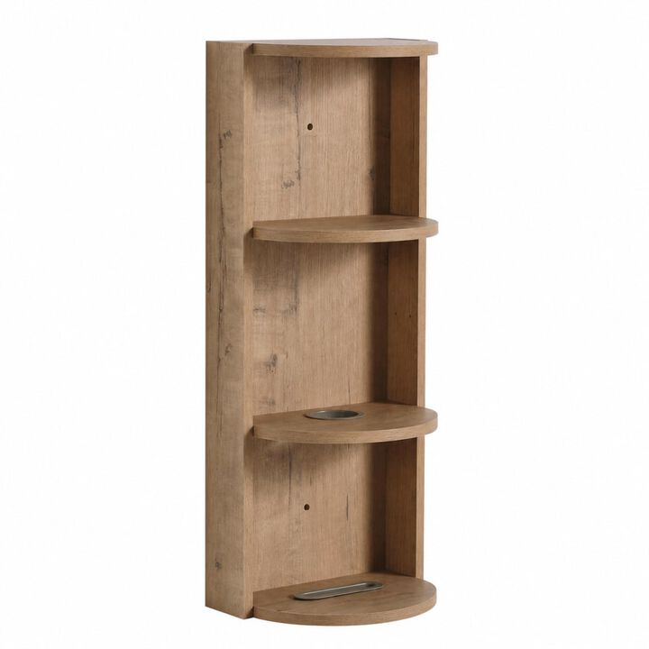 ELEMENT ACE 12 Inch Wall-Mounted Bath Storage Rack with Float Mounting Design, 3-Tier Organizer for Space-Saving Bathroom Storage