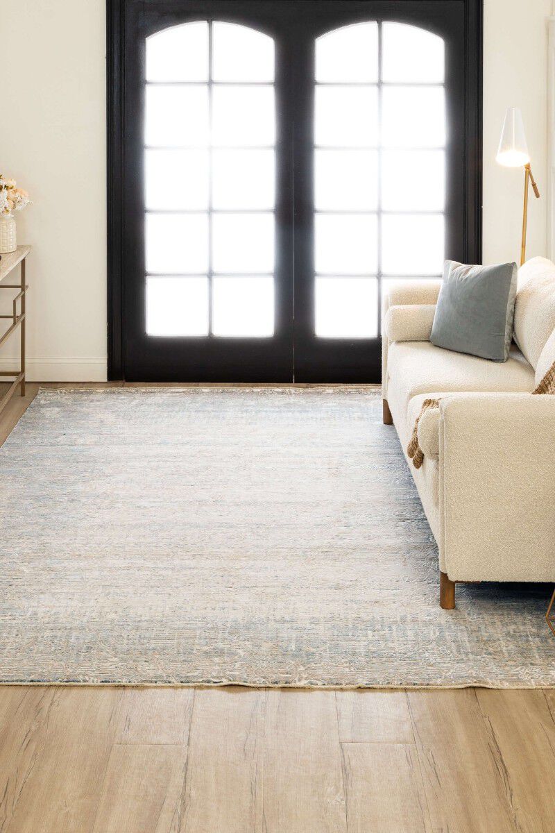 Solitude Mandawa Cream Dark Grey 10' x 13'6" Rug image number 6