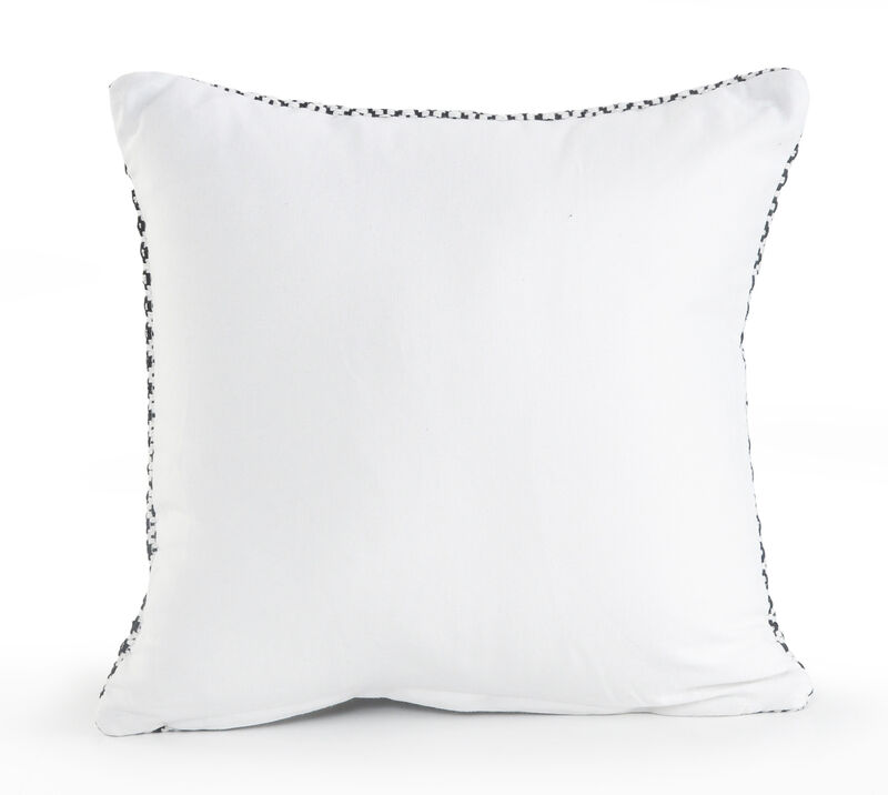 HomeRoots Set of Two Gray Chevron Cotton Throw Pillow image number 4