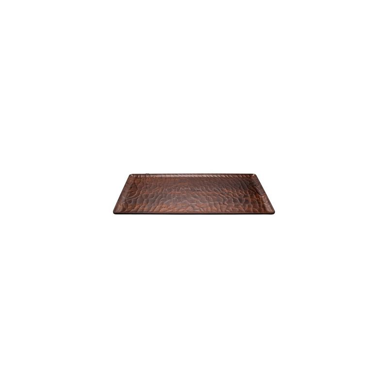 Turgla EcoGrain 10.5" x 6.5" Rectangular Brown Composite Plate (Set of 2) image number 1