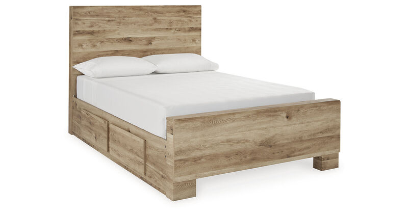 Hyanna Panel Bed with 1 Side Storage image number 0