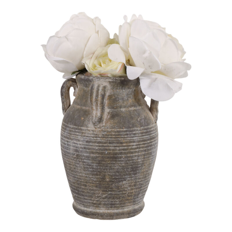 8" Vase With Handles, Brown image number 1