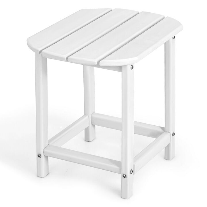 Weather Resistant Side Table for Garden Yard Patio Outdoor Use