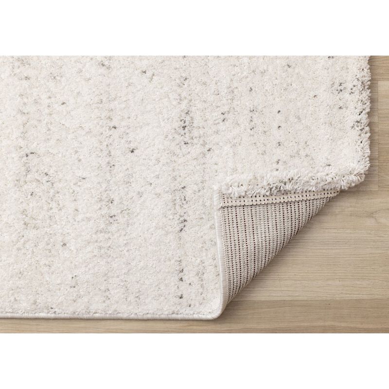 Novelle Home Sakura White Grey Speckled Area Rug, 5'3 x 7'7 image number 4