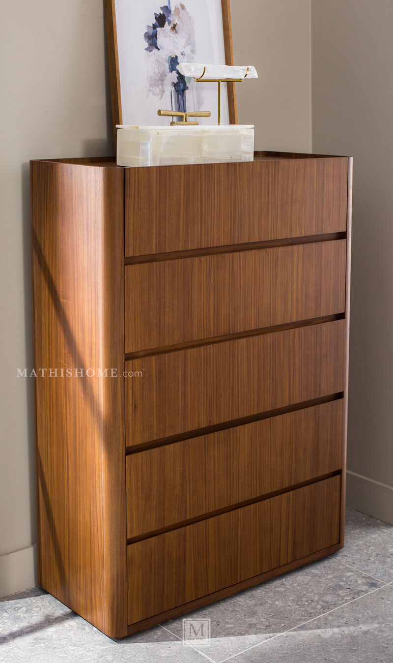 Nomad 5-Drawer Chest in Walnut
