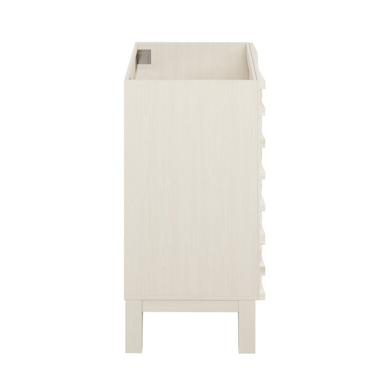 Cascade 18" Freestanding Bathroom Vanity Cabinet without Top in White Oak image number 4