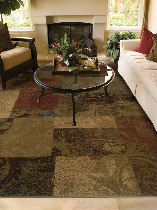 Hudson 36G 5'3" x 7'6" Green Rug