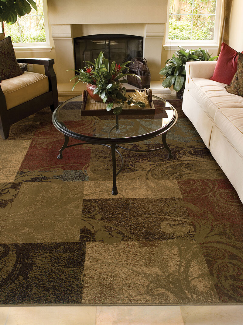 Hudson 36G 5'3" x 7'6" Green Rug image number 1