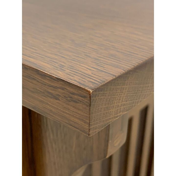 Crafters and Weavers Mission Crofter 4 Drawer Coffee Table with Spindles - 40 - Walnut