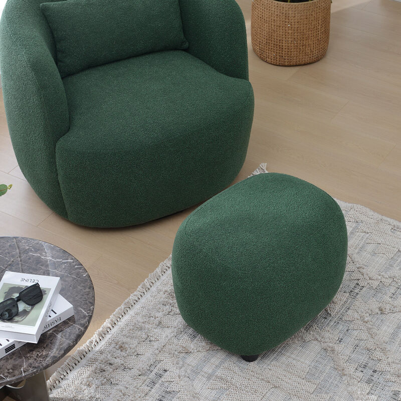 Elmer Bouclé Ottoman