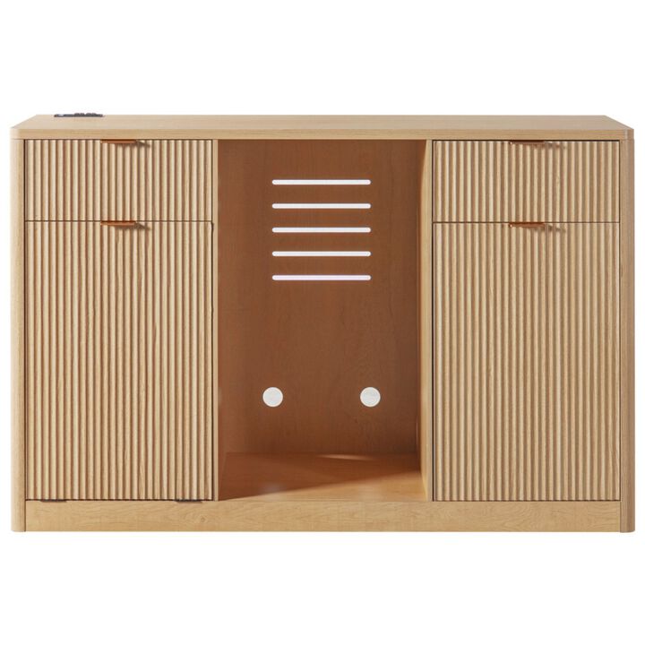 Cekfal Mini Fridge Wine Bar Sideboard Cabinet