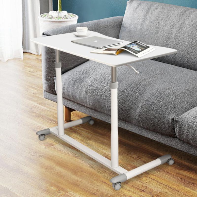 Hivvago Height Adjustable Computer Desk Sit to Stand Rolling Notebook Table