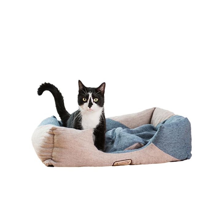 Armarkat Soft Upholstery Cat Bed, Skid Free Nest Pet Bed, Puppy Beds