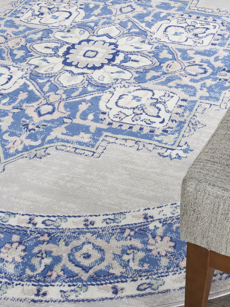 Whimsicle WHS03 Gray/Blue 8'4" x 11'6" Rug image number 7