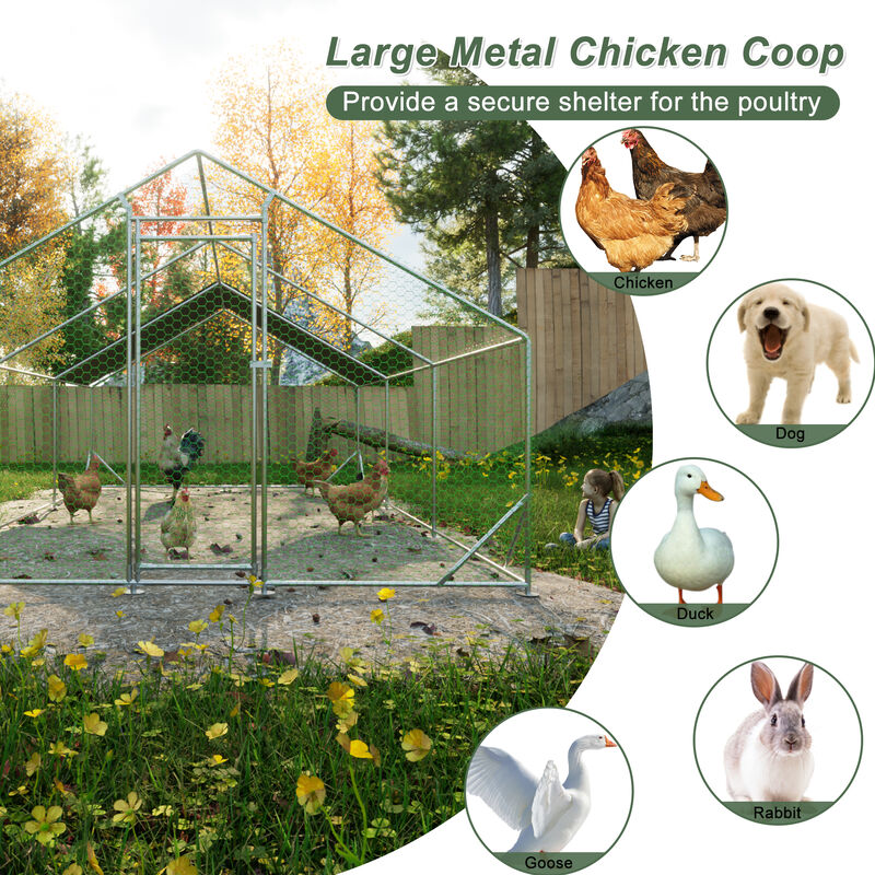 Large Metal Chicken Coop image number 4