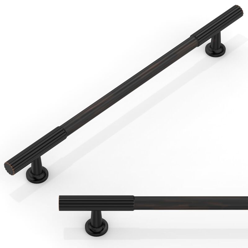 Talentedeco 10 Pack Oil Rubbed Bronze Cabinet Pulls 7.5 Inch(192mm) Kitchen Cabinet Handles Cabinet Hardware for Drawer Pulls