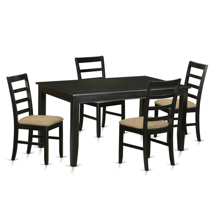 5 Pc Kitchen Table set for 4-Dining Table and 4 Kitchen Dining Chairs