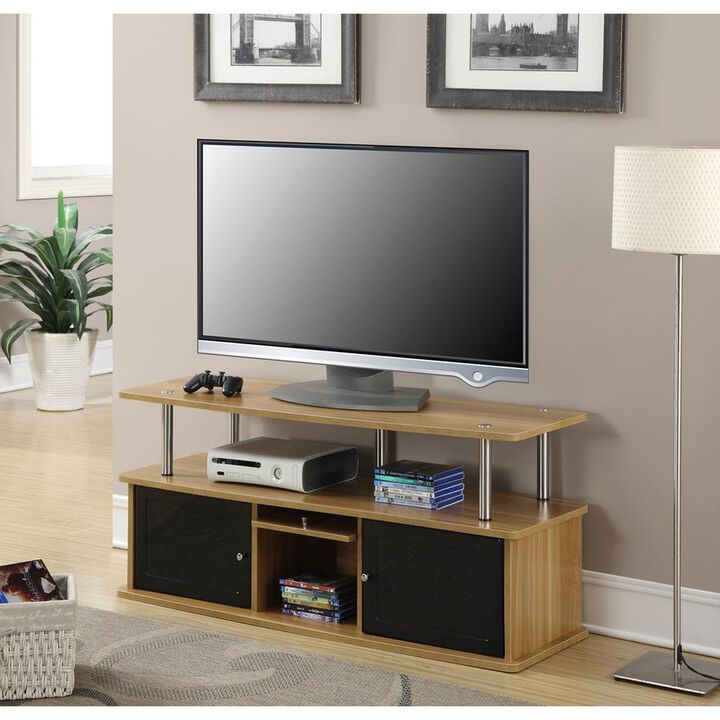 Convience Concept, Inc. TV Stand with 3 Storage Cabinets and Shelf for TVs up to 55 inches