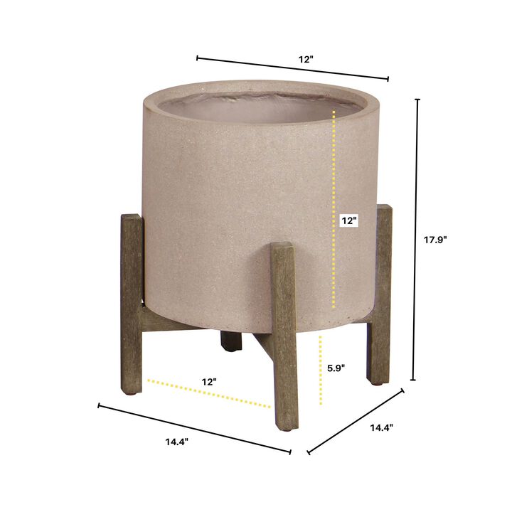 Patio Round Standing Pot Small