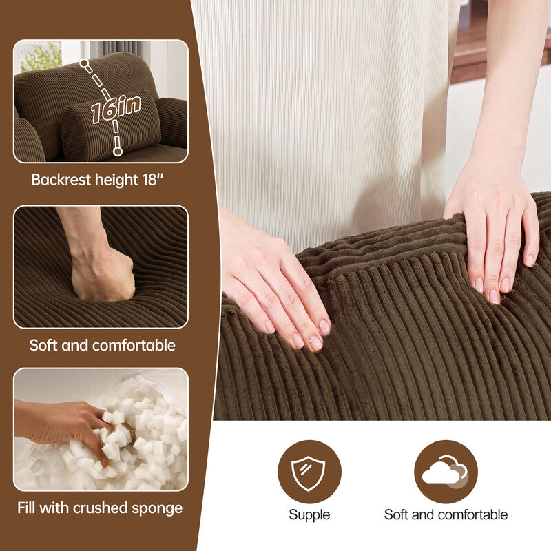 Rongir 2-Seater Sofa with Ottoman image number 5