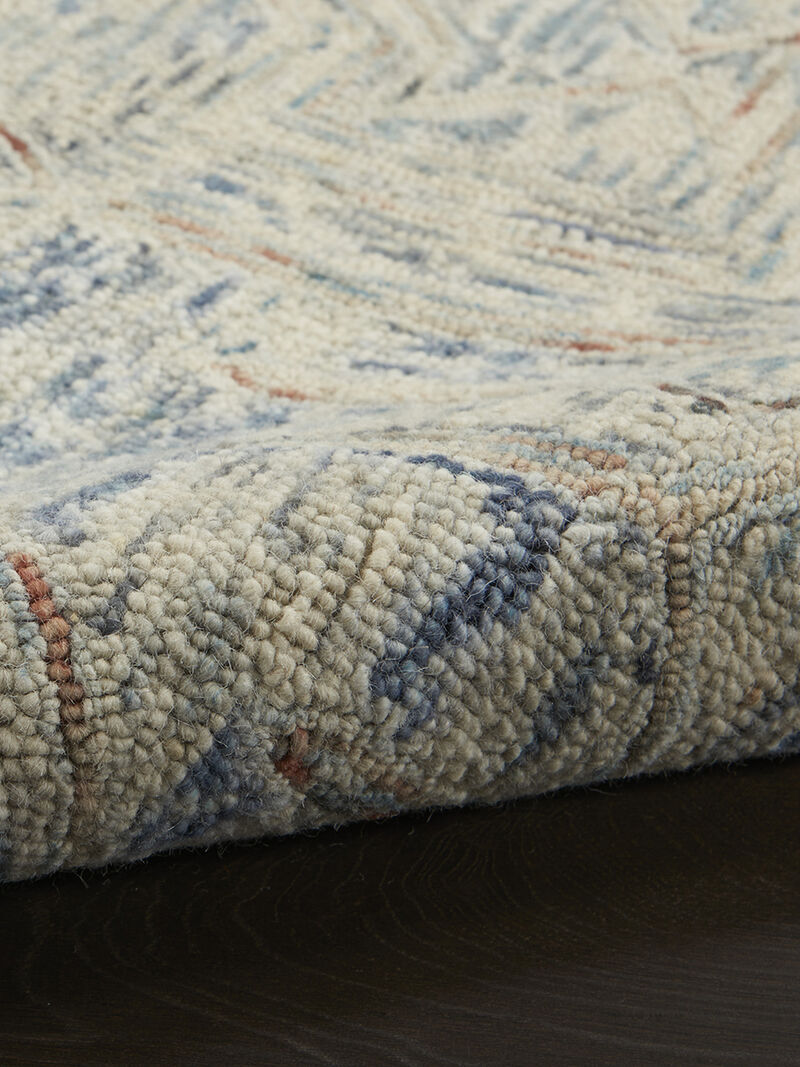 Interlock ITL02 Blue/Multicolor 5' x 7'6" Rug