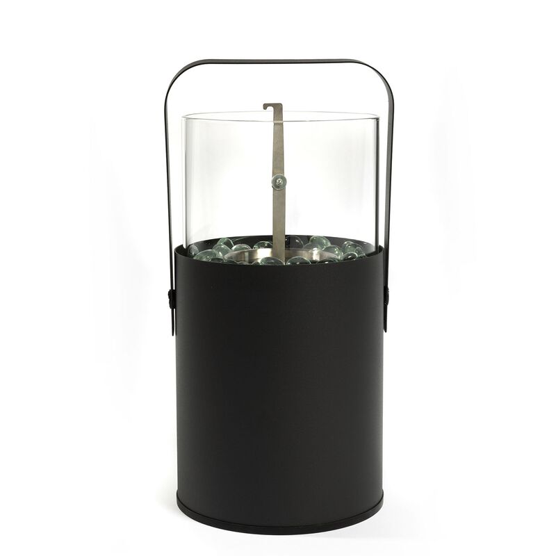 Mondawe Grey Mini Fire Pit, Portable Indoor And Outdoor Fireplace, Desktop Ethanol Fire Pit