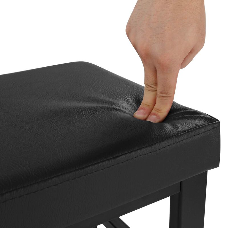 3-Tier Shoe Rack Bench with Upholstered Foam Seat &ndash; Functional and Stylish Organizer for Entryway or Closet