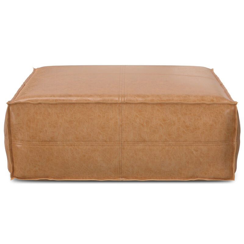 Simpli Home Brody Extra Large Coffee Table Pouf image number 1