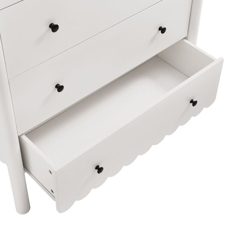 Emmeline Scalloped 5-Drawer Chest image number 5